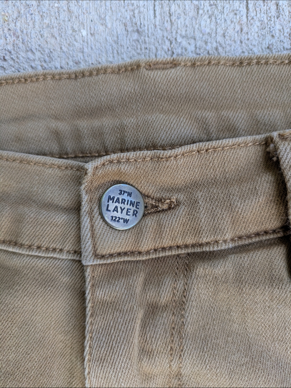 Marine Layer Slim Straight Cotton Stretch Twill Chinos - Picture 3 of 8